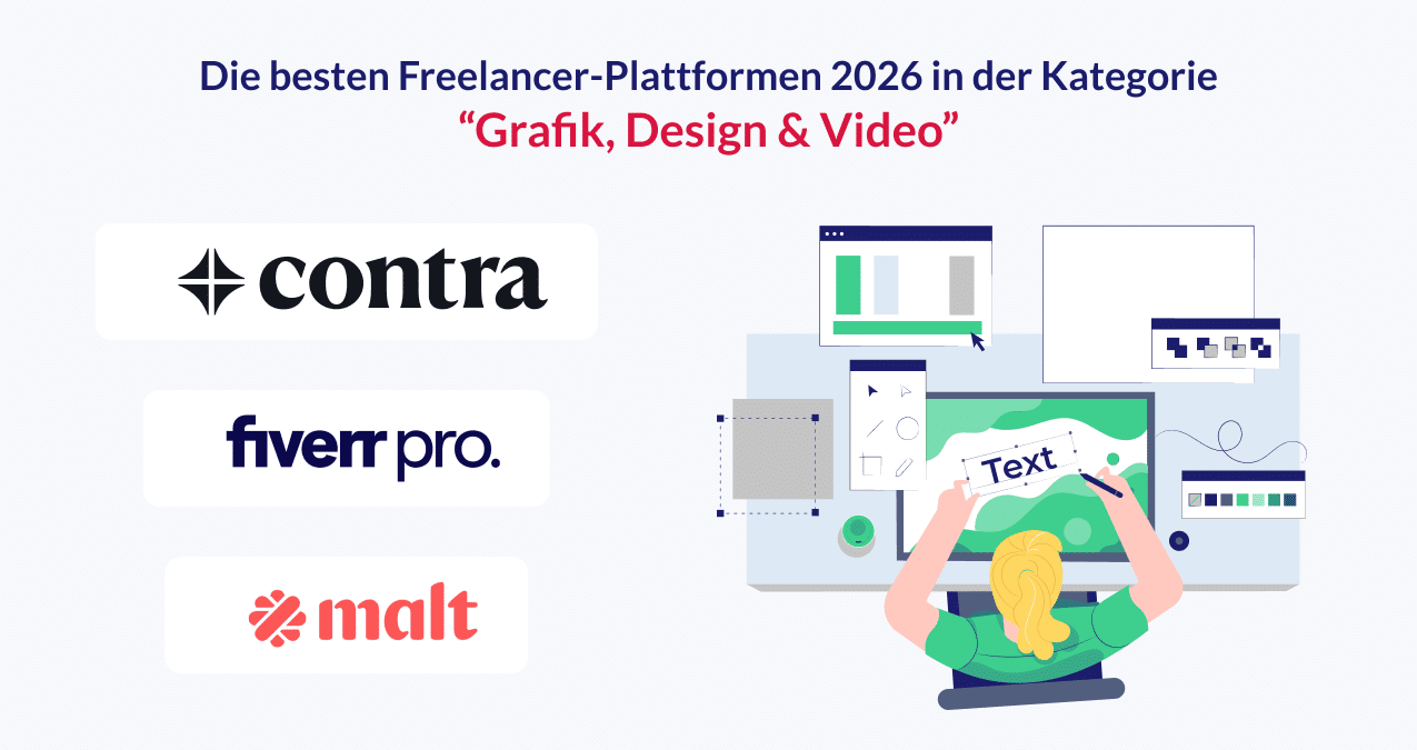 Die besten Freelancer-Plattformen 2026 in der Kategorie “Grafik, Design & Video”: Contra, Fiverr, Malt