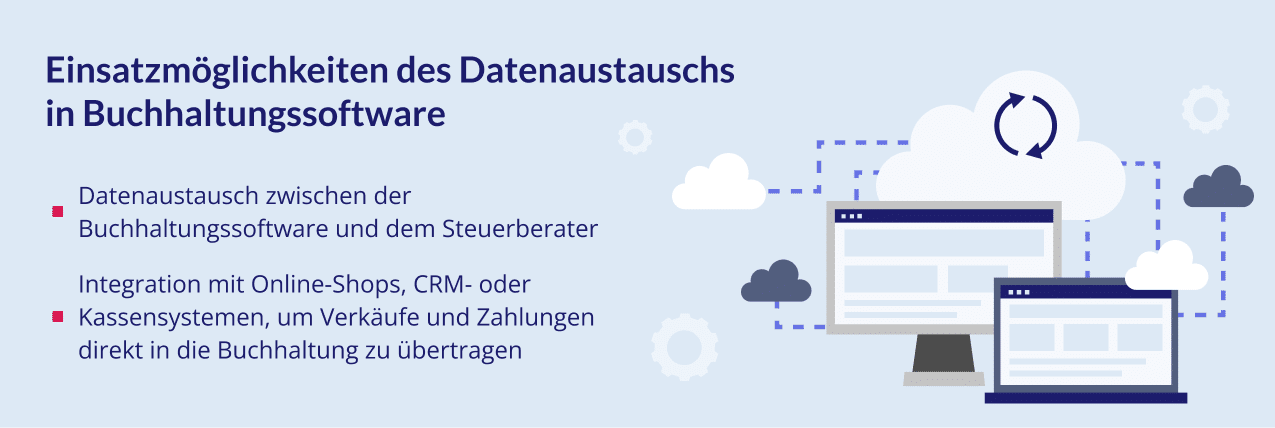 Einsatzmöglichkeiten des Datenaustauschs in Buchhaltungssoftware